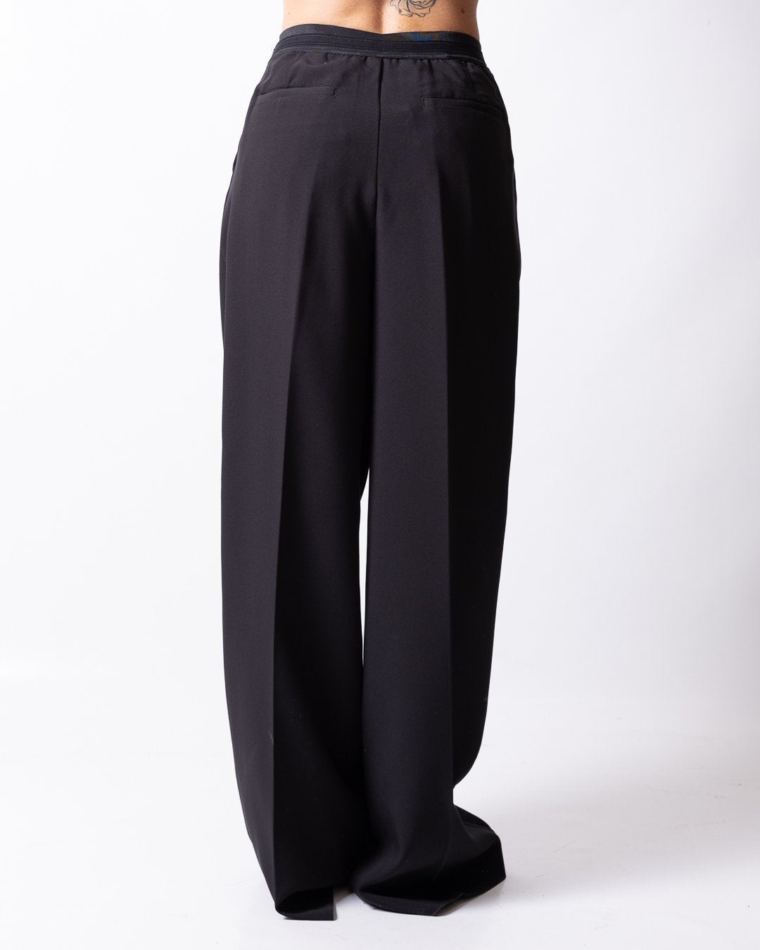 Pantalone Richmond X wide leg con fascia logata donna