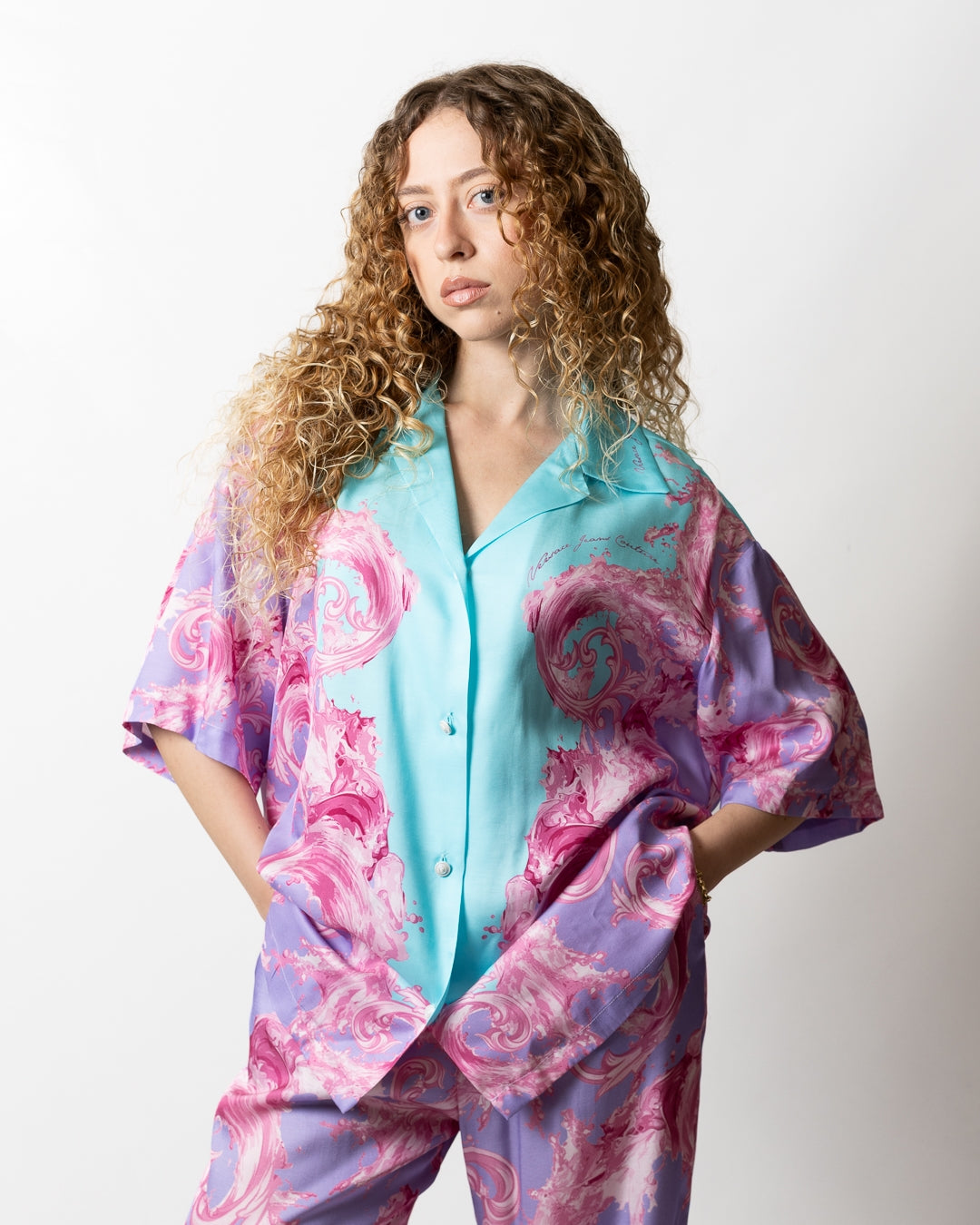 Camicia Versace Jeans Couture "Wave Baroque" donna