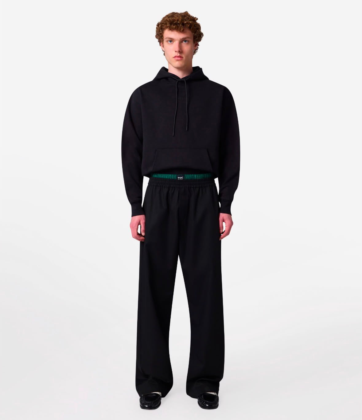 Pantalone MSGM in gabardina con boxer