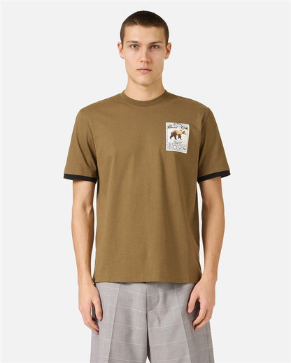 T-Shirt Iceberg con stampa orso uomo