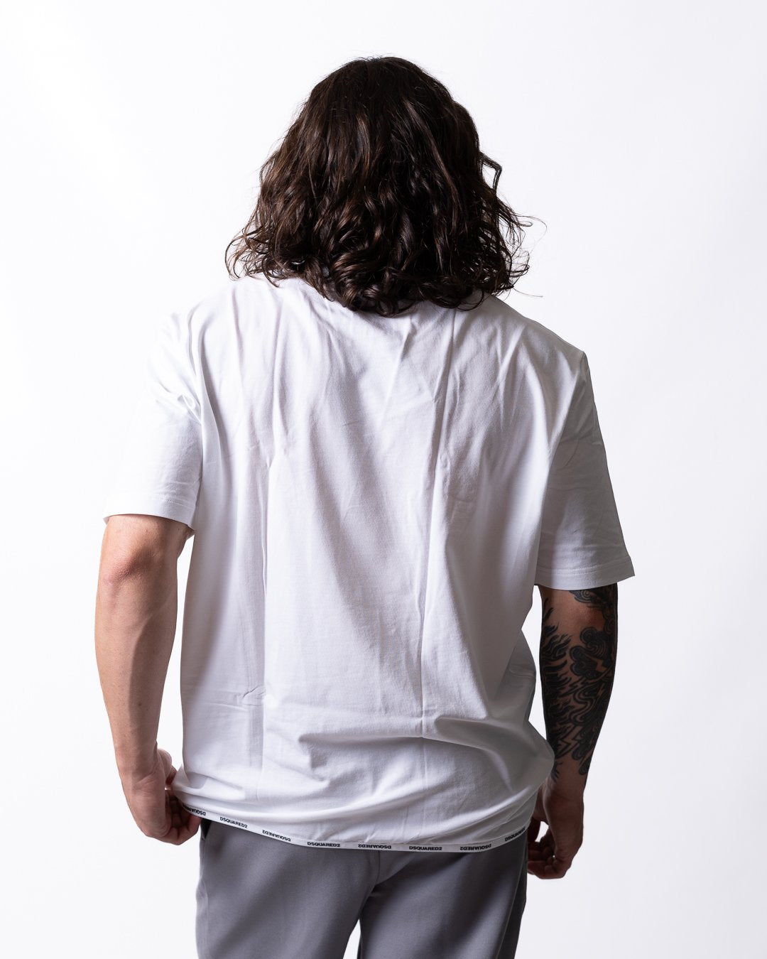 T-Shirt Dsquared2 con fascia logata uomo