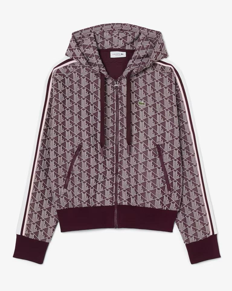 Felpa Lacoste fullzip con cappuccio donna
