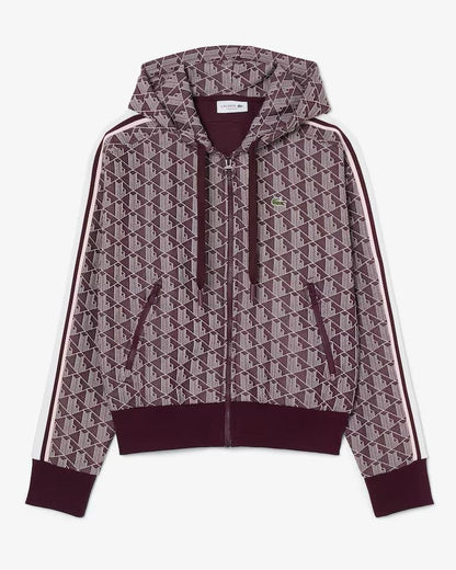 Felpa Lacoste fullzip con cappuccio donna
