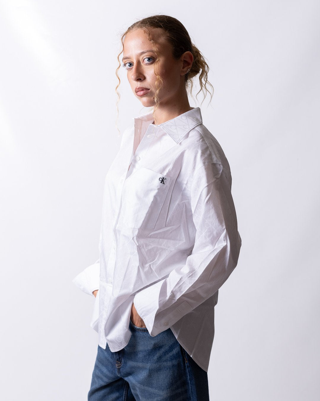 Camicia Calvin Klein "Brilliant Monogram" donna