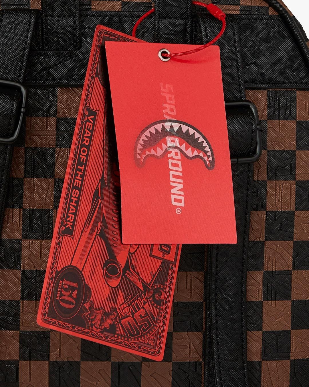 Zainetto Sprayground marrone "CHECK 2 EMBOSS SAVAGE BACKPACK"