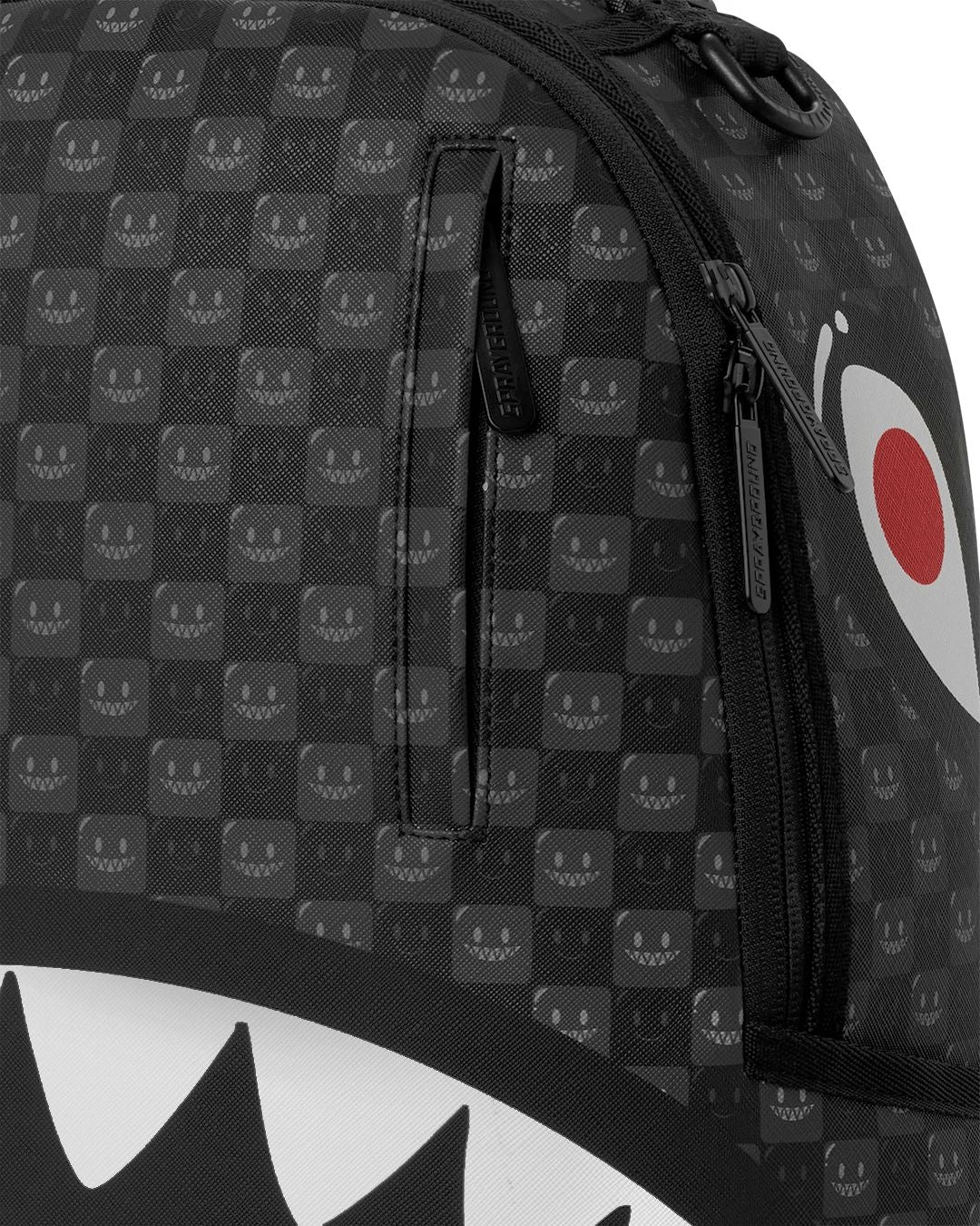 Zaino Sprayground nero SHARKS IN PARIS WTF BUBBLY BLACK CHECK BACKPACK