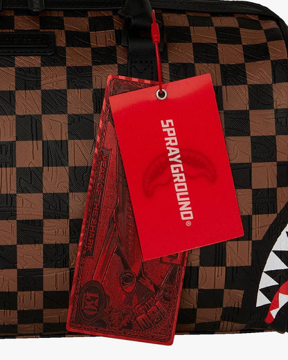 Borsa Sprayground marrone "CHECK 2 EMBOSS MINI DUFFLE"