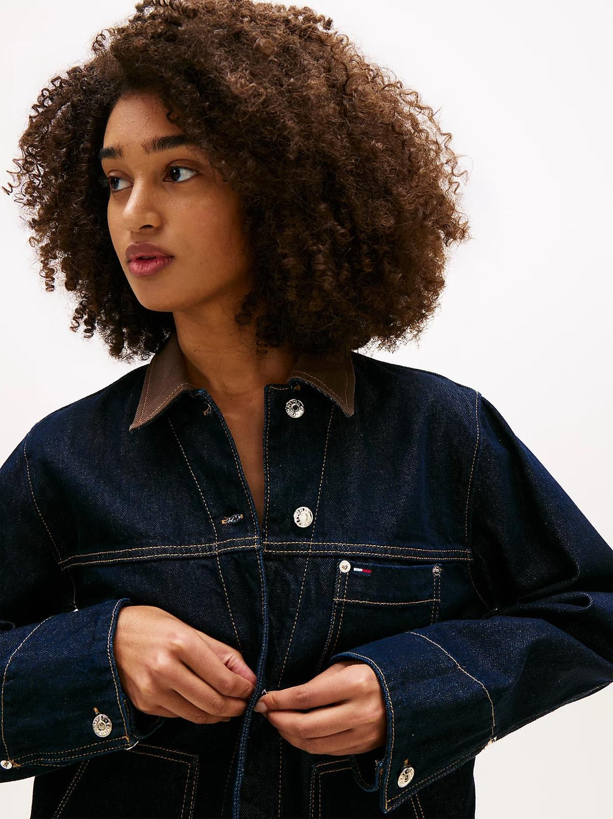Giubbotto Tommy Jeans "Chore Jacket" in jeans donna