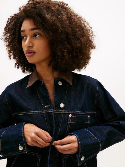 Giubbotto Tommy Jeans "Chore Jacket" in jeans donna