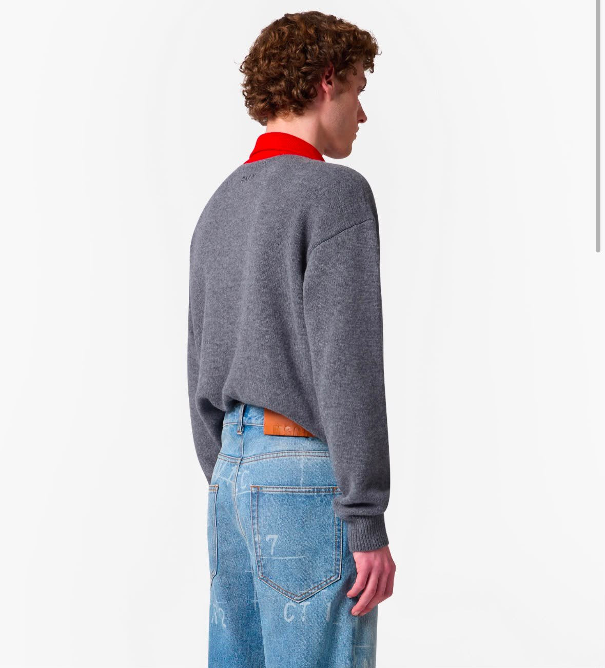 Maglia MSGM in misto lana "Logo Themwave"