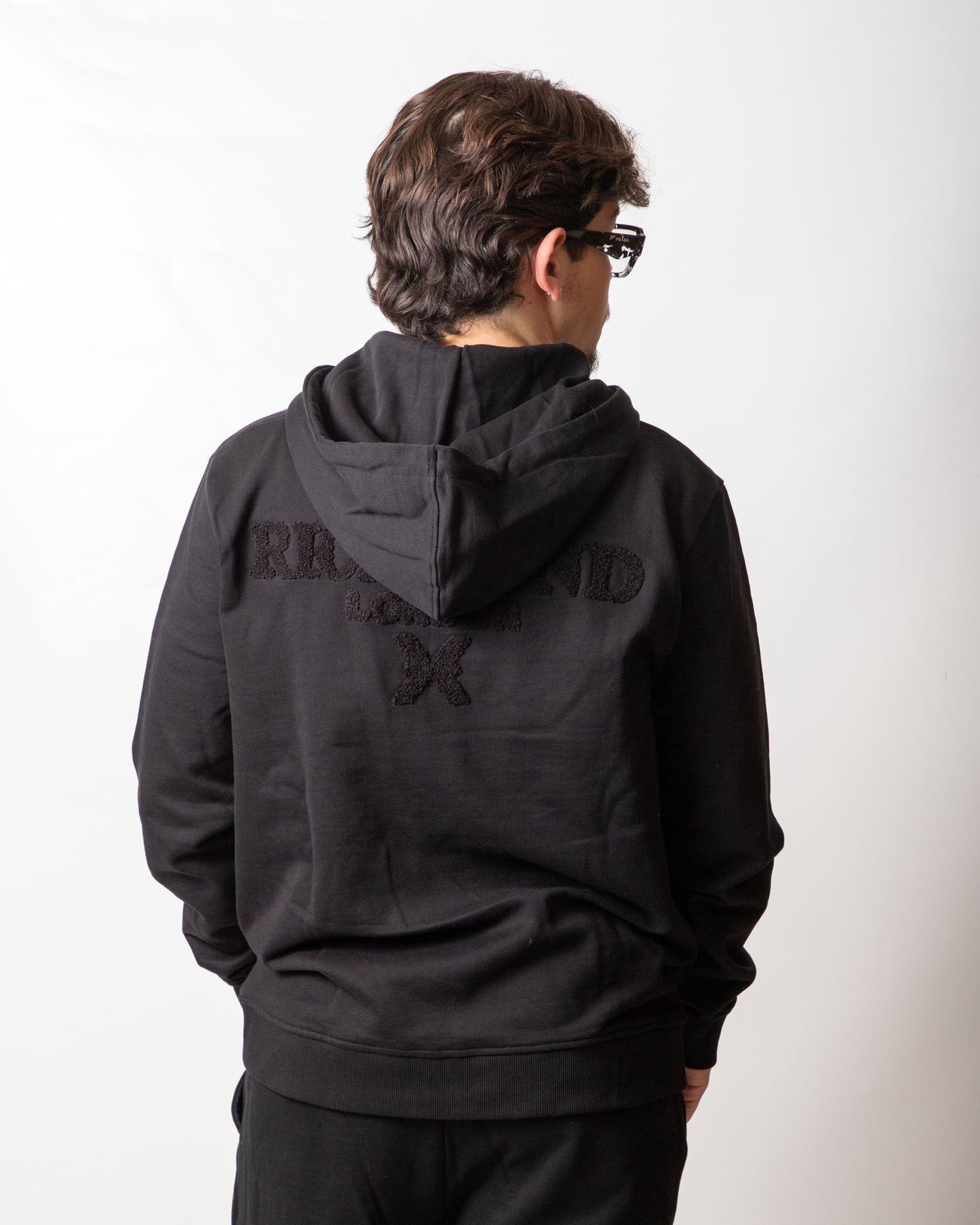 Felpa Richmond X fullzip con logo teddy uomo