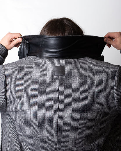 Cappotto Calvin Klein monopetto in misto lana uomo