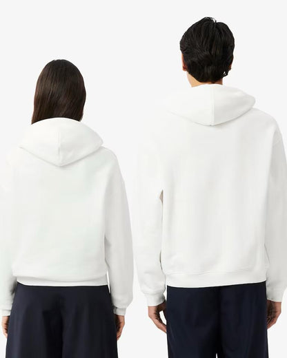 Felpa Lacoste logata con cappuccio uomo