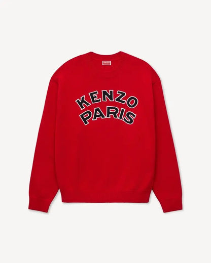 Maglia Kenzo Paris in lana con logo patch ricamato