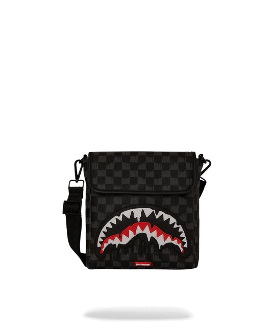 Tracolla Sprayground nero Dripping sharks in paris messenger  sling