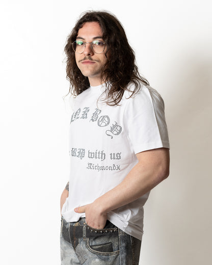  T-Shirt Richmond X logata con strass uomo
