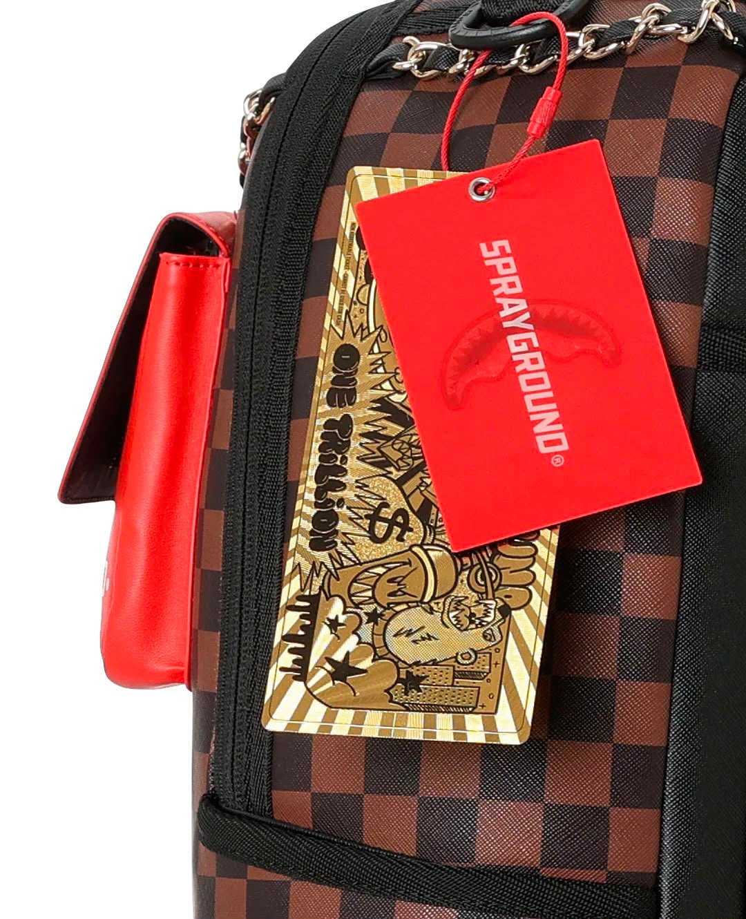 Zaino Sprayground marrone HANGING POCKETS MIX UP BACKPACK