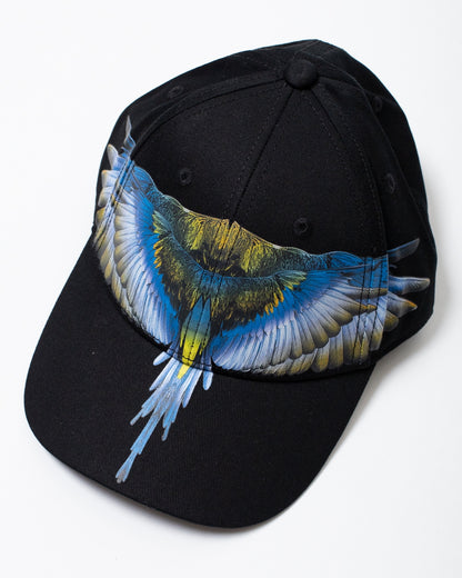 Cappello Marcelo Burlon con visiera "Wings Colorfull Blue"