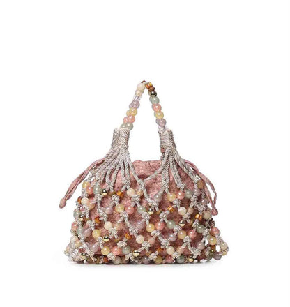 Borsa Kurt Geiger macramè con perle