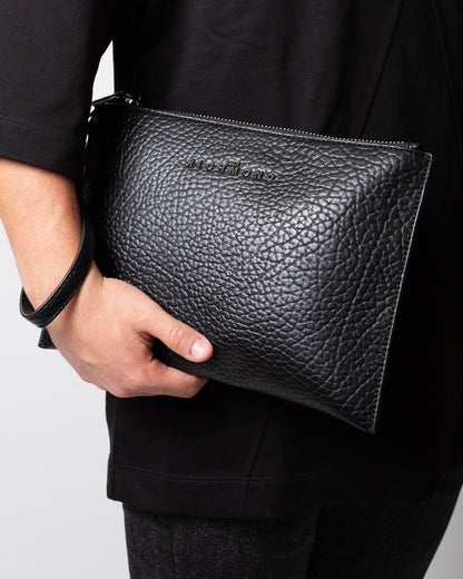 Pochette John Richmond in ecopelle con manico removibile uomo