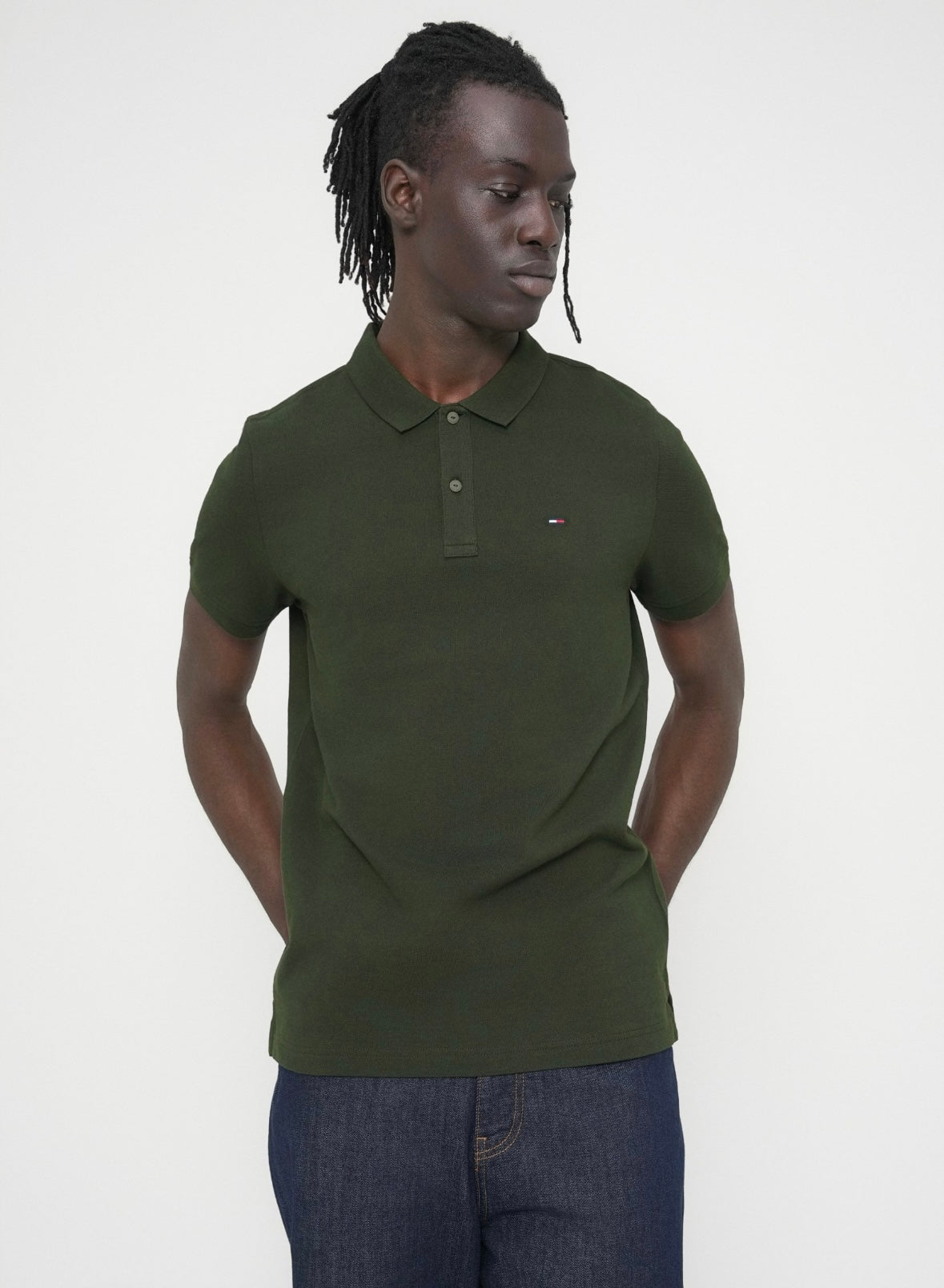 Polo Tommy Jeans slim in piquet uomo