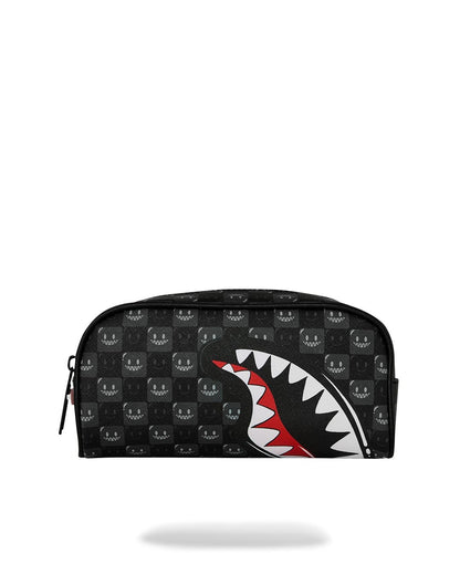 Pochette Sprayground nero SHARKS IN PARIS WTF BUBBLY BLACK CHECK POUCH
