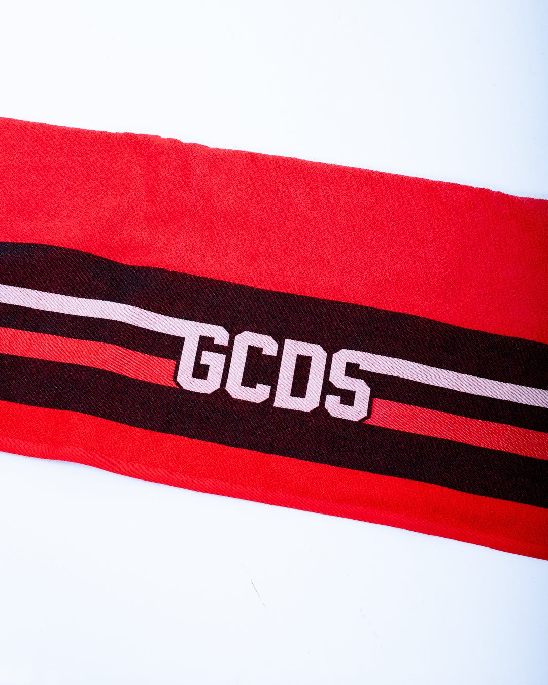 Telo mare GCDS "Logo Tape" in spugna