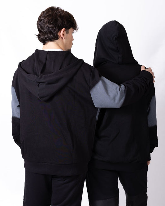 Felpa GCDS full zip con cappuccio e logo su stampa