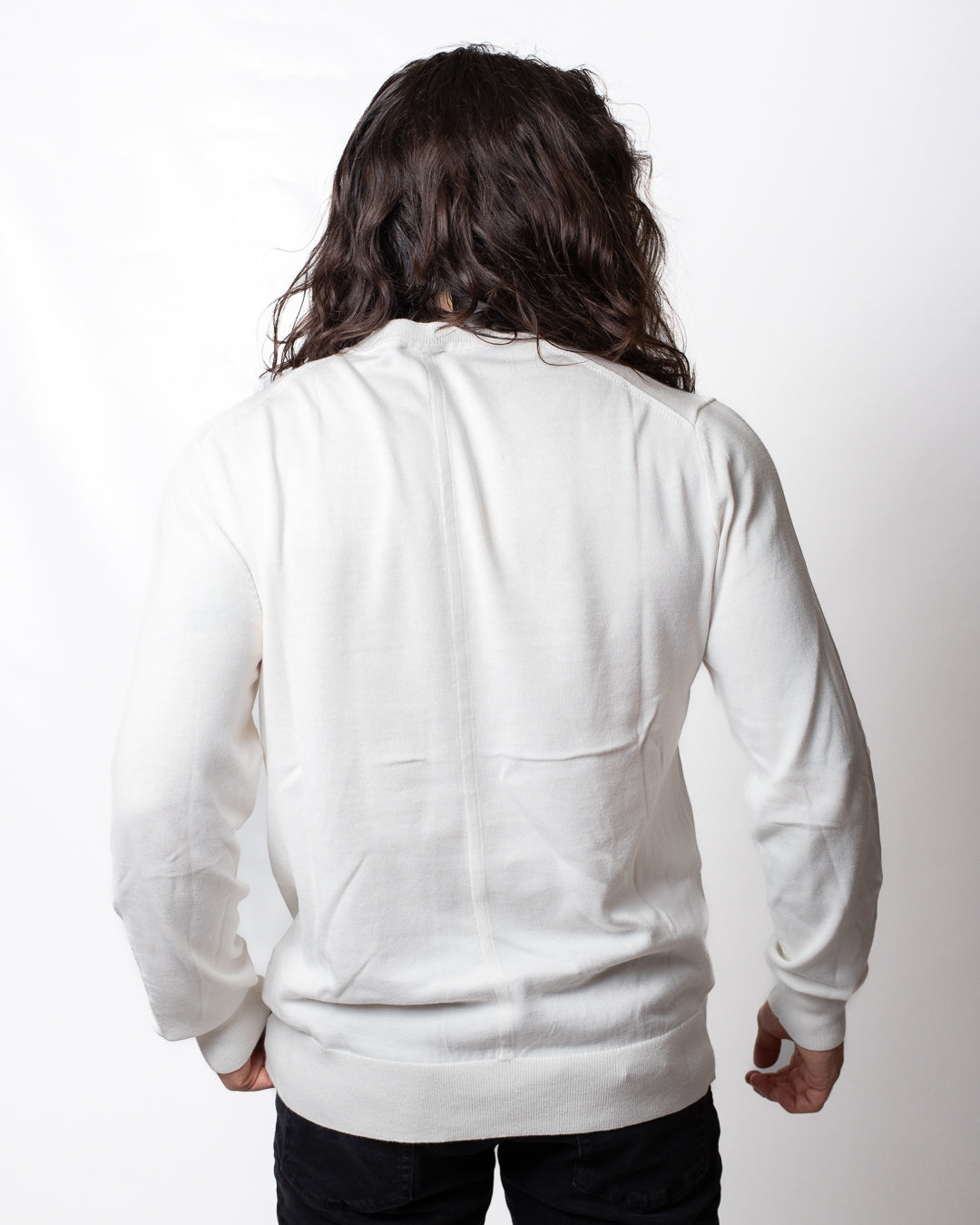 Maglia Calvin Klein girocollo con ricamo tono su tono uomo