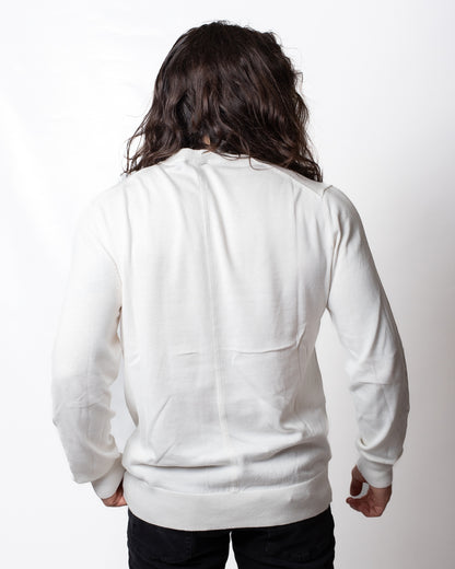 Maglia Calvin Klein girocollo con ricamo tono su tono uomo