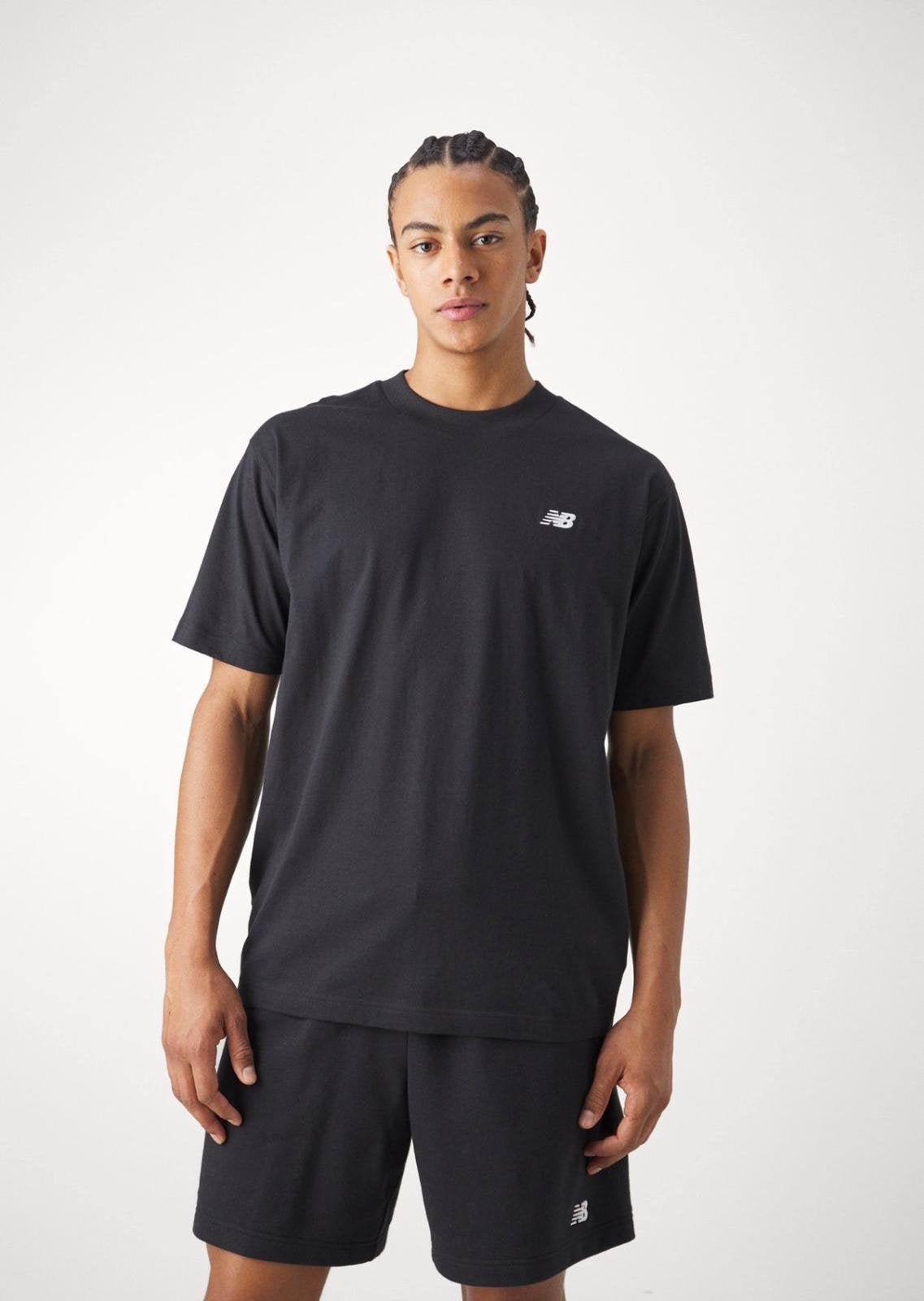 T-shirt New Balance girocollo con logo ricamato