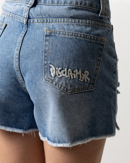 Short Disclaimer in denim donna