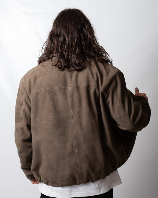 Giubbotto Calvin Klein bomber in suede uomo