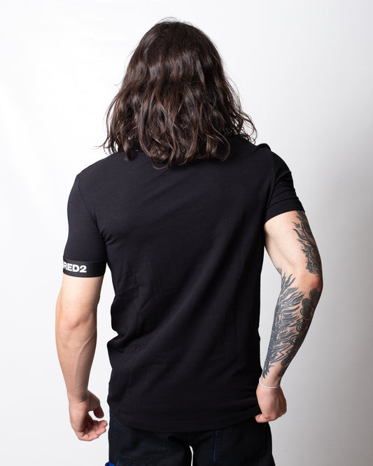 T-Shirt Dsquared2 con banda elastica logata