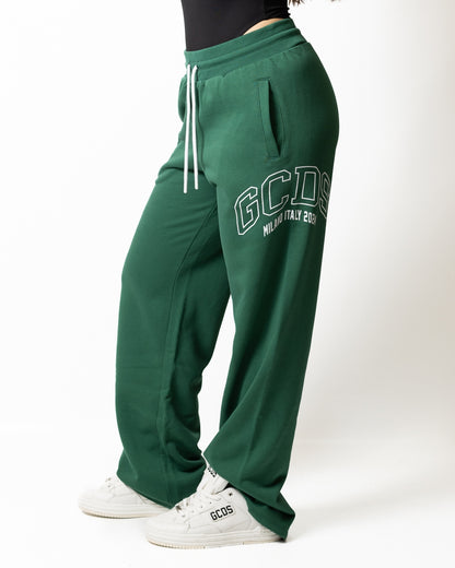 Pantalone GCDS Essentials in felpa "Logo Lounge" donna