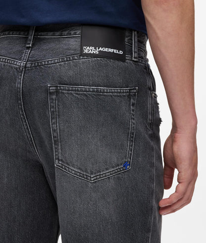 Jeans Karl Lagerfeld relaxed con strappi uomo