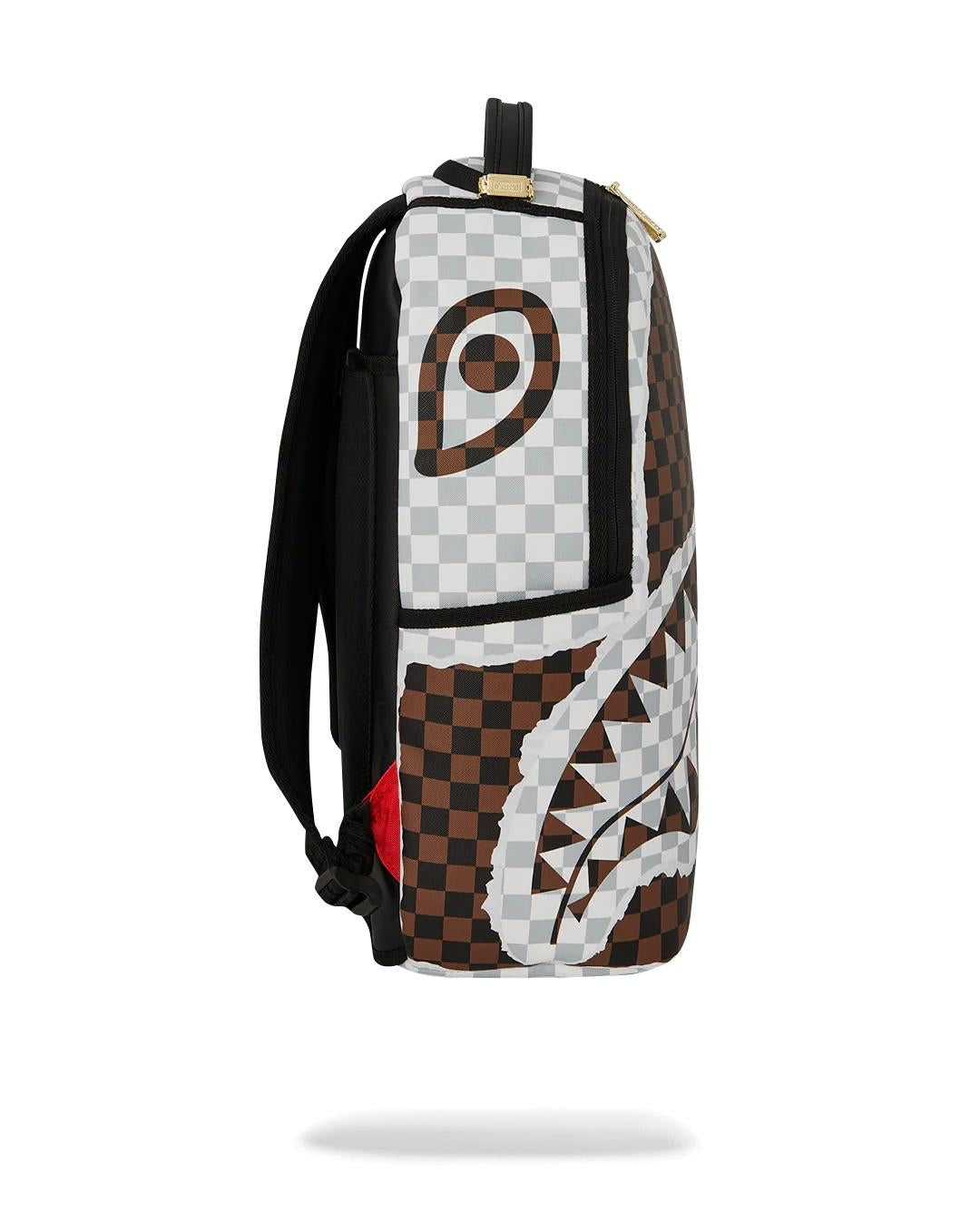 Zaino Sprayground marrone "CREAM AND BROWN TEAR CHECK BACKPACK"
