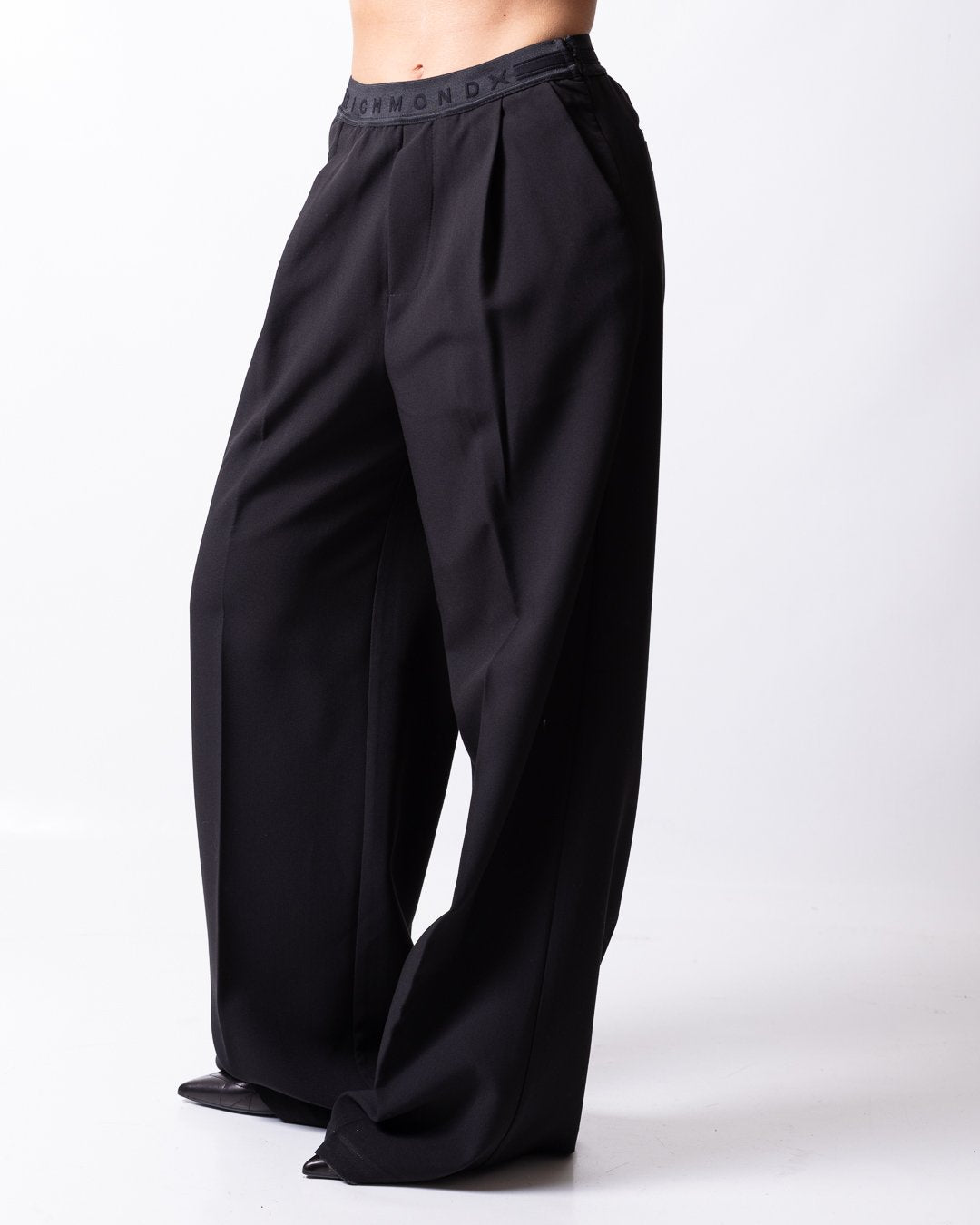 Pantalone Richmond X wide leg con fascia logata donna