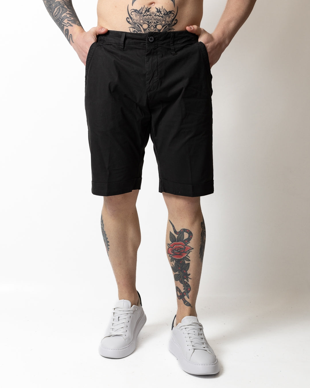 Bermuda Liu Jo chino in cotone uomo