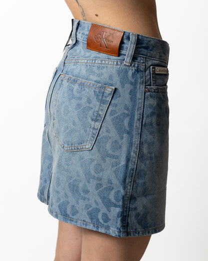 Gonna Calvin Klein con logo all-over donna