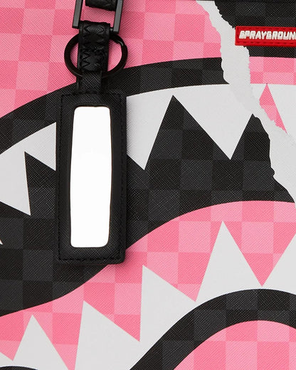 Borsa Sprayground rosa "PINK AND BLACK TEAR SIP TOTE"