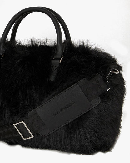 Borsa Sprayground nero "FUR CRAY BLACK MINI DUFFLE"