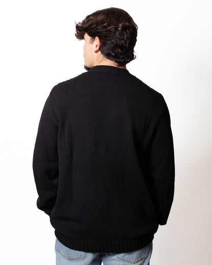 Maglia Moschino girocollo con maxi ricamo