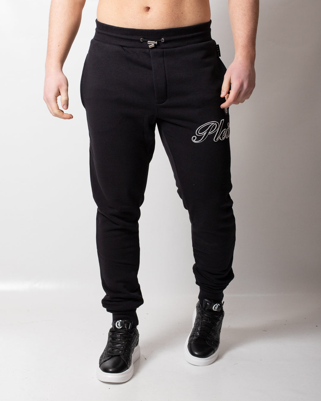 Pantalone Philipp Plein in felpa "Outline Embroidery" uomo