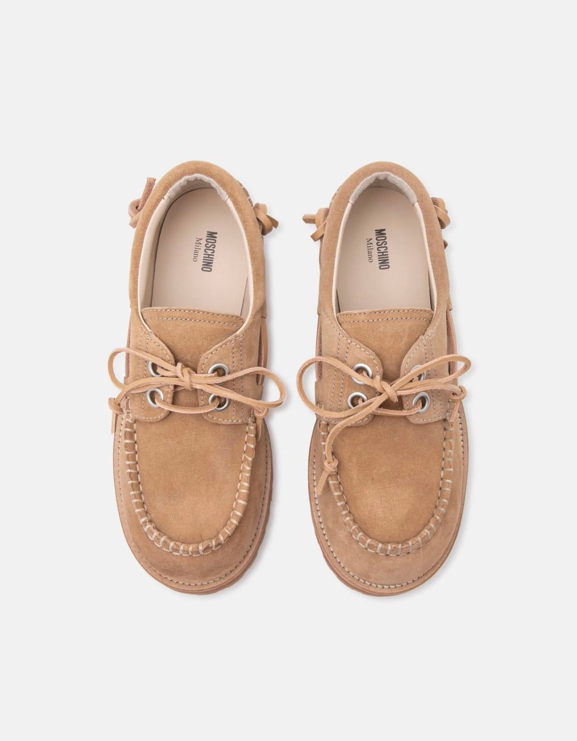 Mocassino Moschino da barca in pelle