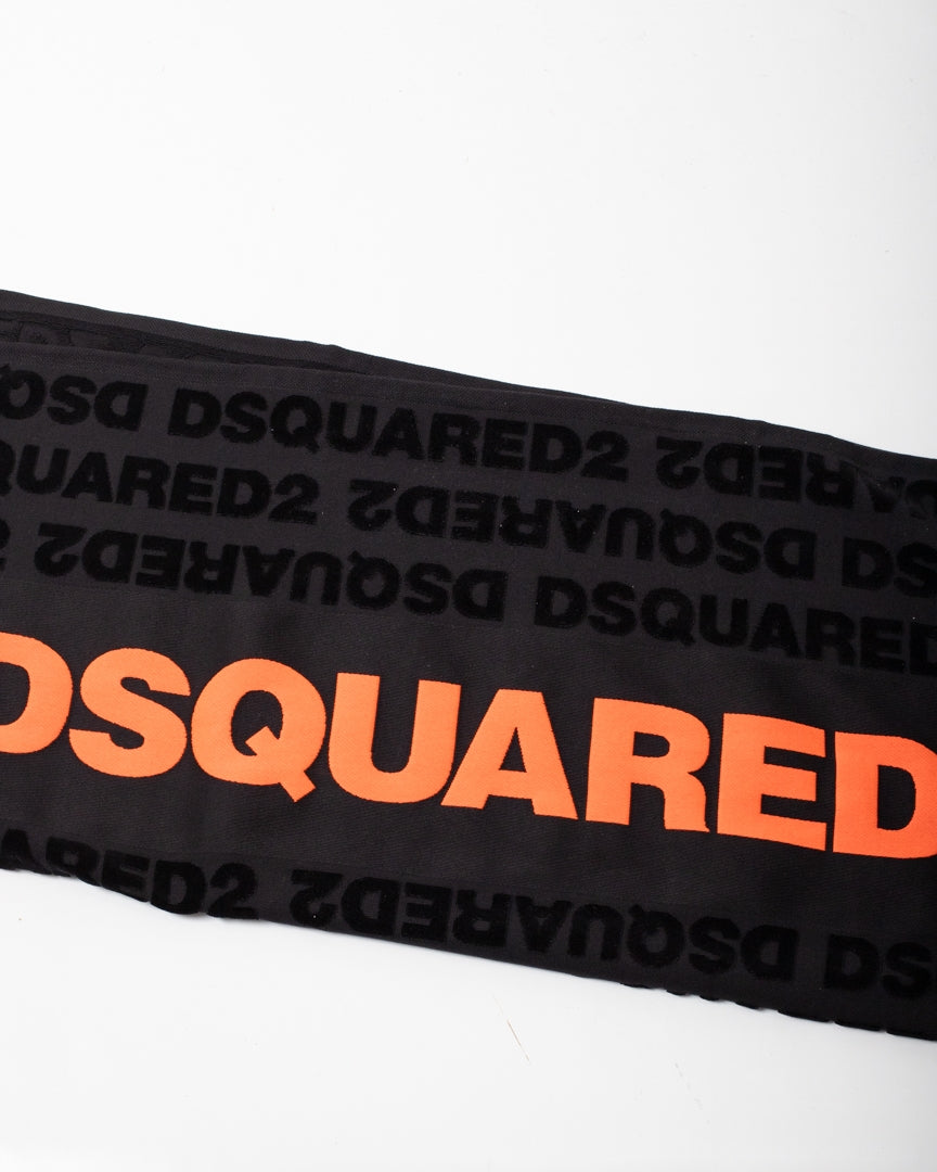 Telo mare Dsquared2 in spugna con logo all-over