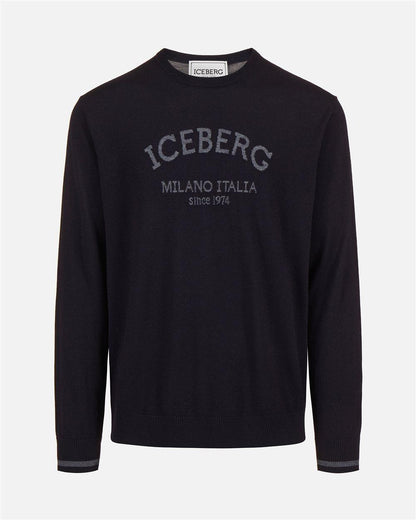 Maglia Iceberg girocollo logata uomo