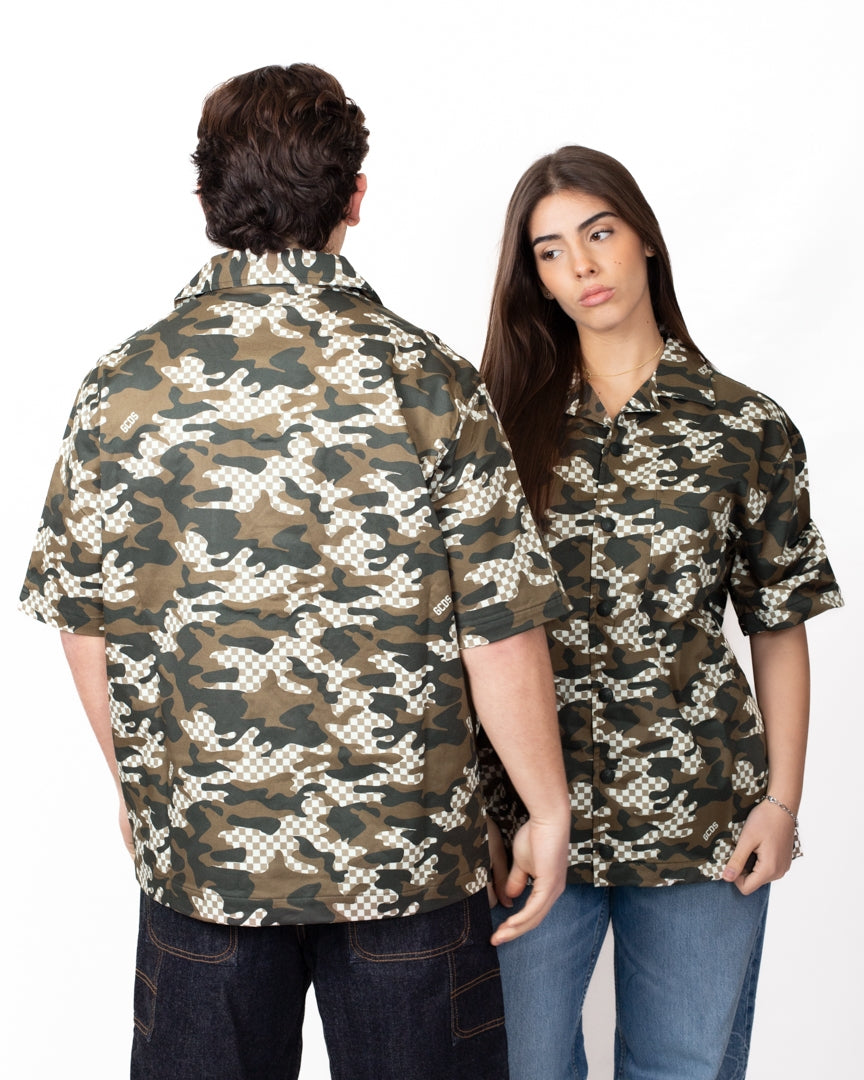 Camicia GCDS "Checked Camo"