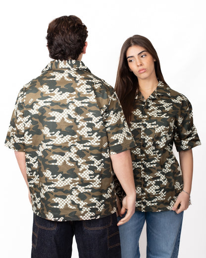 Camicia GCDS "Checked Camo"