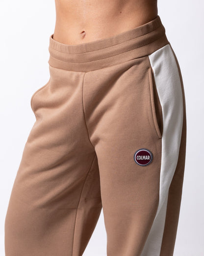 Pantalone Colmar in felpa color block donna